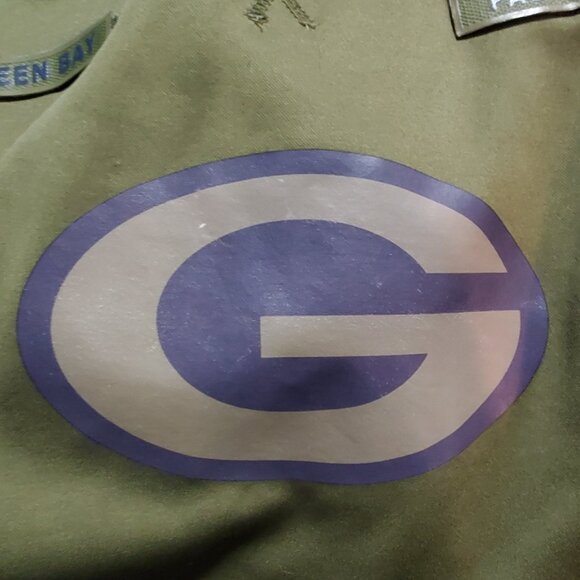 🏈 Green Bay Packers Nike Salute to Service XXL Therma-Fit Hoodie (Olive Green) - Picture 6 of 6
